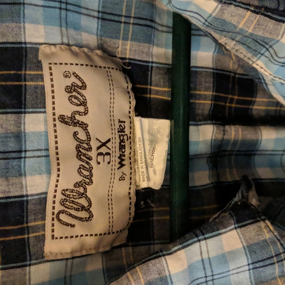 👣Wrangler Western Button Up Shirt Men's Size 3XL - Picture 2 of 4